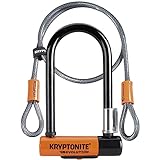 Kryptonite Evolution Mini 7 Kabel Kryptoflex Verschluss, schwarz/orange, One Size